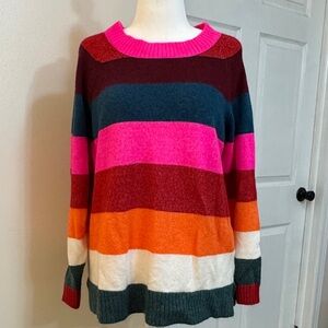 Lane Bryant Colorful Striped Women's Sweater